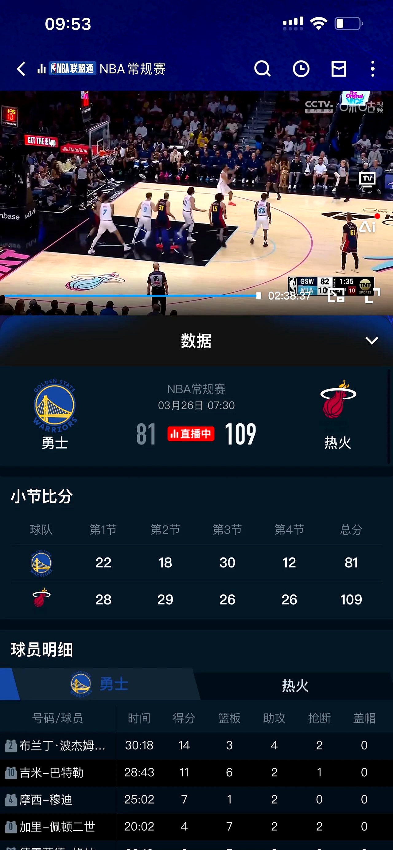 勇士内线防守持续稳定，各项数据领先